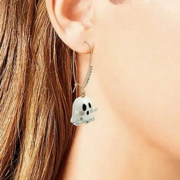 BETSEY JOHNSON HALLOWEEN GHOST EARRINGS - Picture 5 of 7